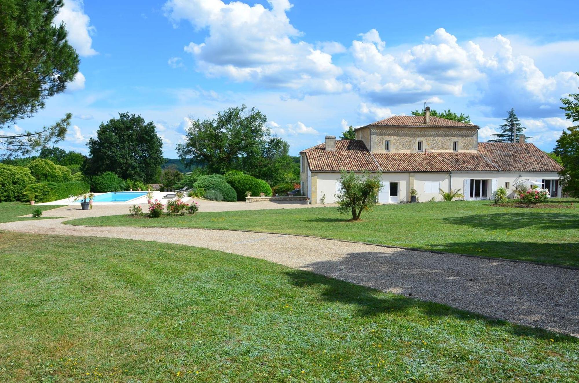 La Gentilhommiere Saint-Aubin-de-Branne Exterior foto